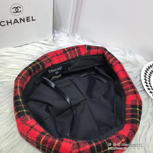 CHANEL香奈兒 秋冬小香風專櫃新品 火爆經典款貝雷帽 百搭南瓜帽 LLWJ8336